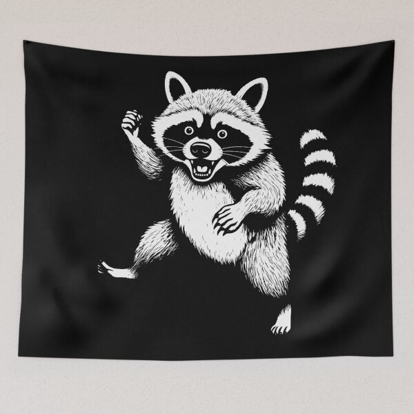 Item preview, cheerful raccoon designed and sold by Brexmore3.