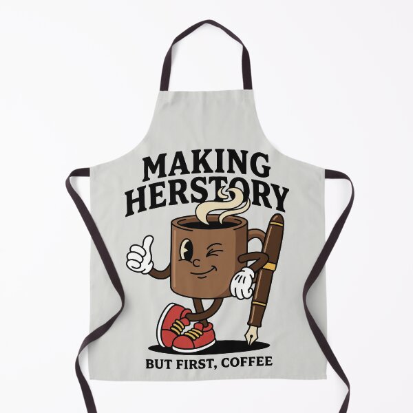 Item preview, Making Herstory Retro Coffee Mascot designed and sold by DigitalGlade.