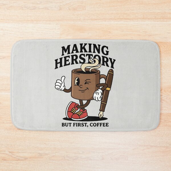 Item preview, Making Herstory Retro Coffee Mascot designed and sold by DigitalGlade.