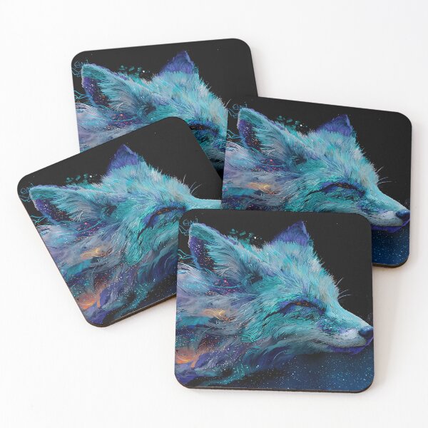Item preview, Mystical Cosmic Fox Dreamlike Celestial Galaxy Colors Aesthetic designed and sold by ART ATTACK ZONE.