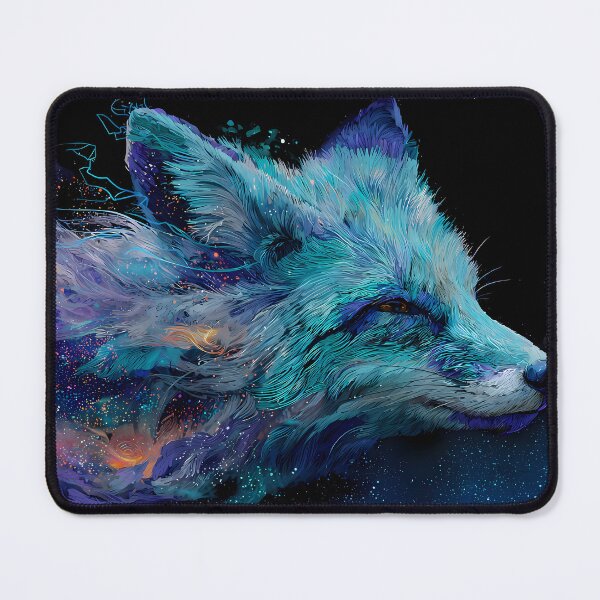 Item preview, Mystical Cosmic Fox Dreamlike Celestial Galaxy Colors Aesthetic designed and sold by ART ATTACK ZONE.