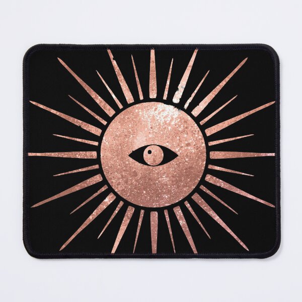Item preview, Mystical Rose Gold Sun - Celestial Evil Eye Aesthetic designed and sold by PrintLush777.