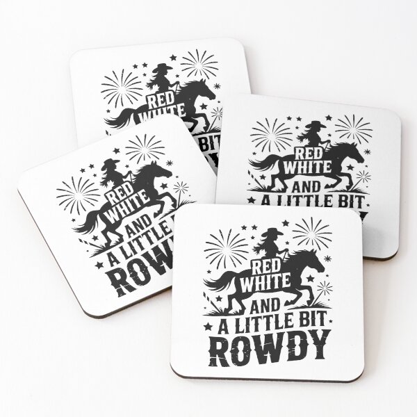 Item preview, Red White And A Little Bit Rowdy designed and sold by theartfulaspie.