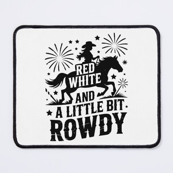 Item preview, Red White And A Little Bit Rowdy designed and sold by theartfulaspie.