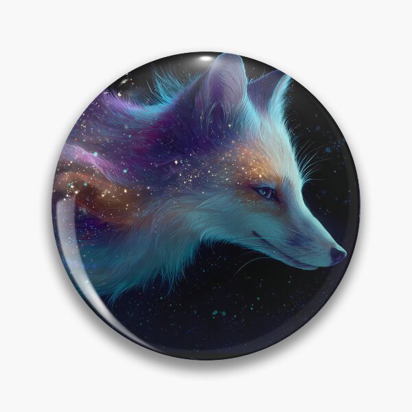 Item preview, Cosmic Fox Dreamlike Celestial Galaxy Colors Aesthetic designed and sold by ART ATTACK ZONE.