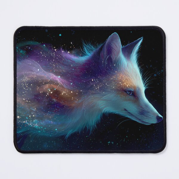 Item preview, Cosmic Fox Dreamlike Celestial Galaxy Colors Aesthetic designed and sold by ART ATTACK ZONE.