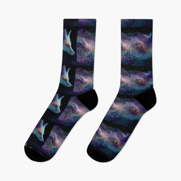 Item preview, Cosmic Fox Dreamlike Celestial Galaxy Colors Aesthetic designed and sold by ART ATTACK ZONE.