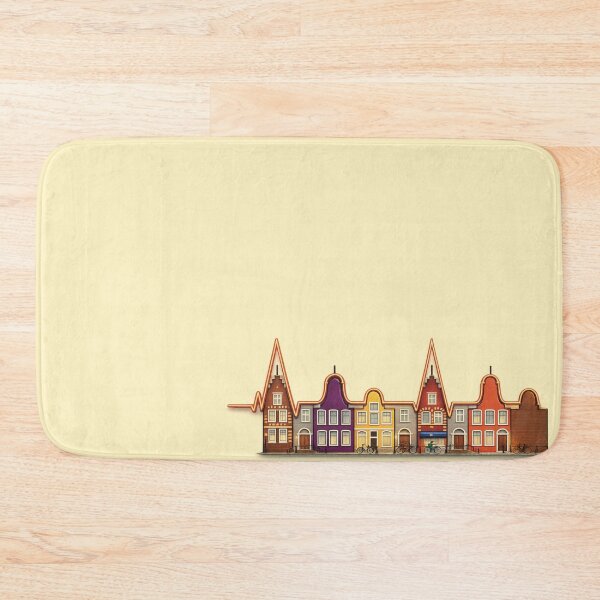 Item preview, My Heart Beats for Amsterdam | ECG Skyline Love Design designed and sold by Medico Design .