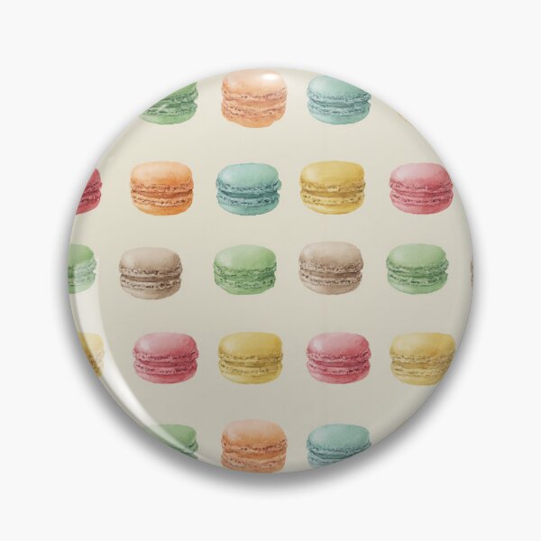 Item preview, Watercolor Pastel Macaron French Dessert Pattern designed and sold by NicolasGlowArt.