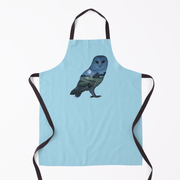 Item preview, Barn Owl Silhouette Moonlit Barn Field Double Exposure Scene designed and sold by BirdsnStuff.