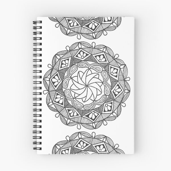 Item preview, Jack - Hand Drawn Simple Black White Mandala designed and sold by AJPrettyObscene.