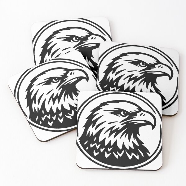 Item preview, Majestic Eagle Head Silhouette - Wild Freedom Badge designed and sold by JUANYLEPRA84.