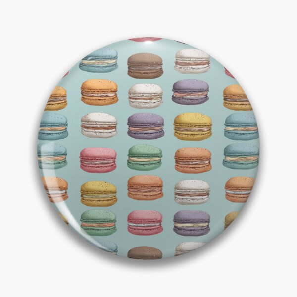 Item preview, Pastel Macaron Pattern French Dessert Sweet Treat designed and sold by NicolasGlowArt.