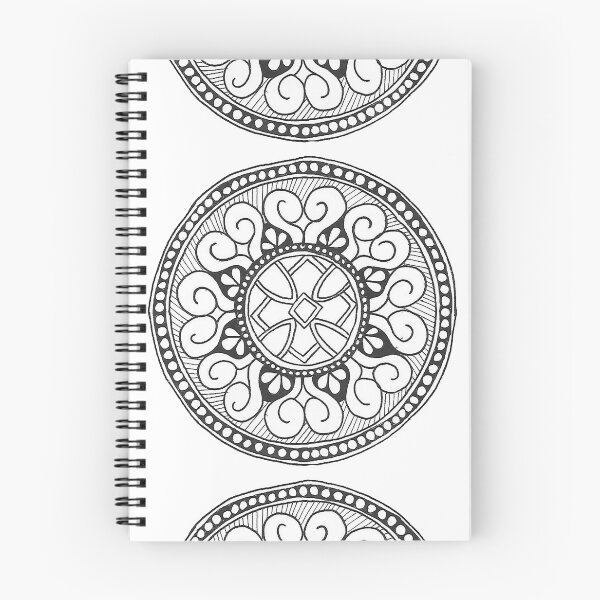 Item preview, Osgood - Hand Drawn Simple Black White Mandala designed and sold by AJPrettyObscene.