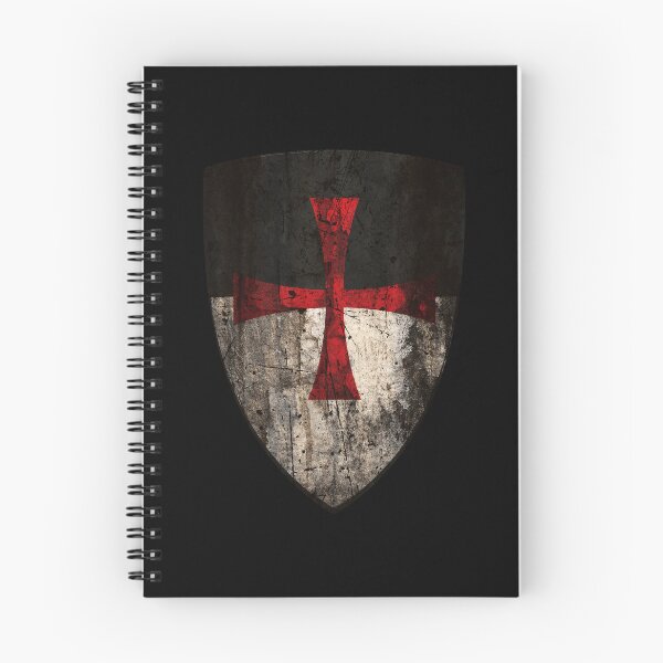 Item preview, Templar Shield Relic • Distressed Crusader Cross Medieval Emblem designed and sold by worldwarvintage.