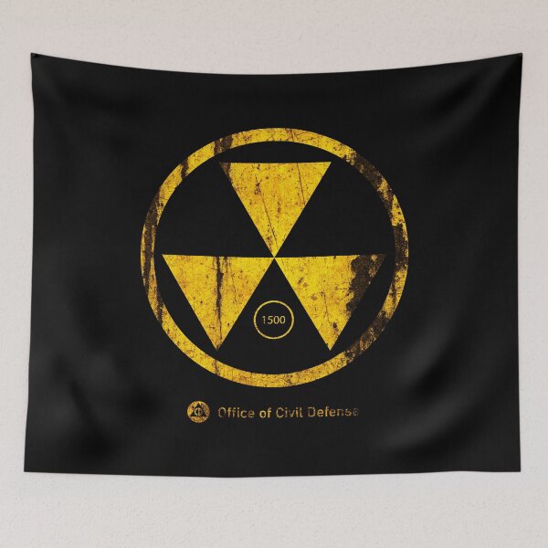 Item preview, Office of Civil Defense Symbol • Distressed Wasteland Survivalist Graphic designed and sold by worldwarvintage.