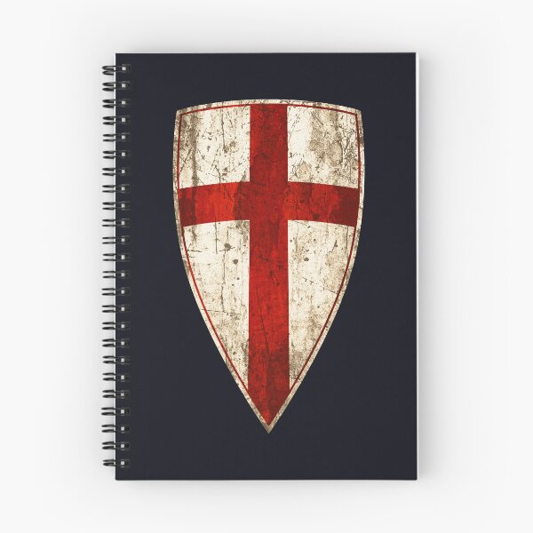 Item preview, Knights Templar Shield • Vintage Crusader Cross & Medieval Christian Heraldry designed and sold by worldwarvintage.