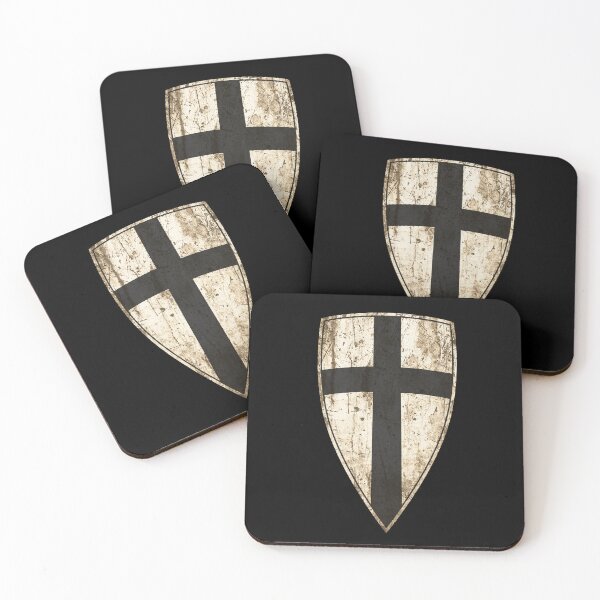 Item preview, Teutonic Knight Shield • Vintage Crusader Cross & Medieval Germanic Heraldry designed and sold by worldwarvintage.