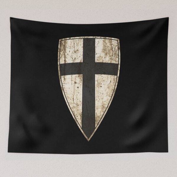 Item preview, Teutonic Knight Shield • Vintage Crusader Cross & Medieval Germanic Heraldry designed and sold by worldwarvintage.