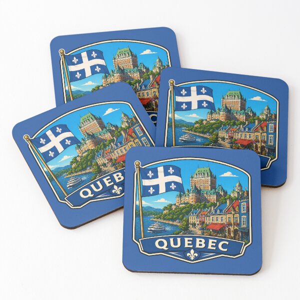 Item preview, Quebec, Canada - Old City and Château Frontenac designed and sold by Myra365Art.
