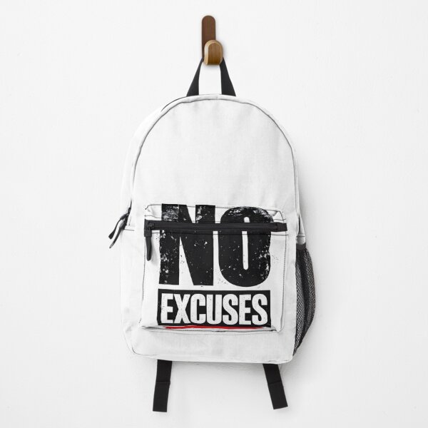 Item preview, No Excuses – Bold Motivational Typography designed and sold by darkan1.