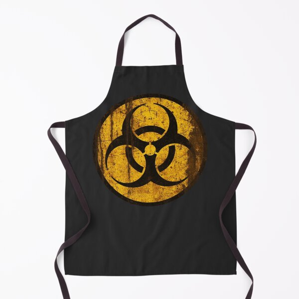 Item preview, Distressed Biohazard Warning Symbol • Rusted Industrial Quarantine Sign designed and sold by worldwarvintage.