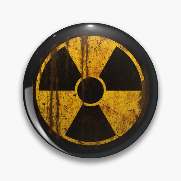 Item preview, Weathered Radioactive Hazard Symbol • Rusted Industrial Warning Sign designed and sold by worldwarvintage.