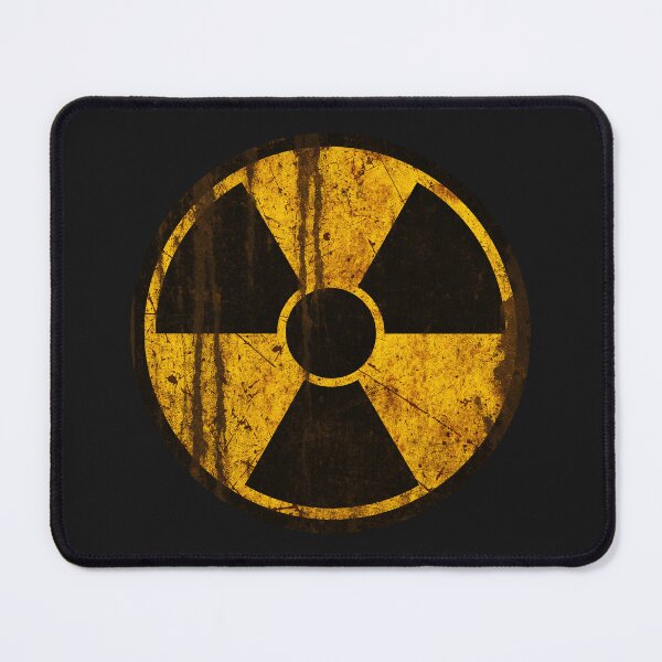Item preview, Weathered Radioactive Hazard Symbol • Rusted Industrial Warning Sign designed and sold by worldwarvintage.