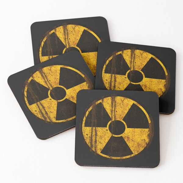 Item preview, Weathered Radioactive Hazard Symbol • Rusted Industrial Warning Sign designed and sold by worldwarvintage.