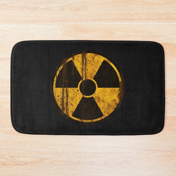 Item preview, Weathered Radioactive Hazard Symbol • Rusted Industrial Warning Sign designed and sold by worldwarvintage.