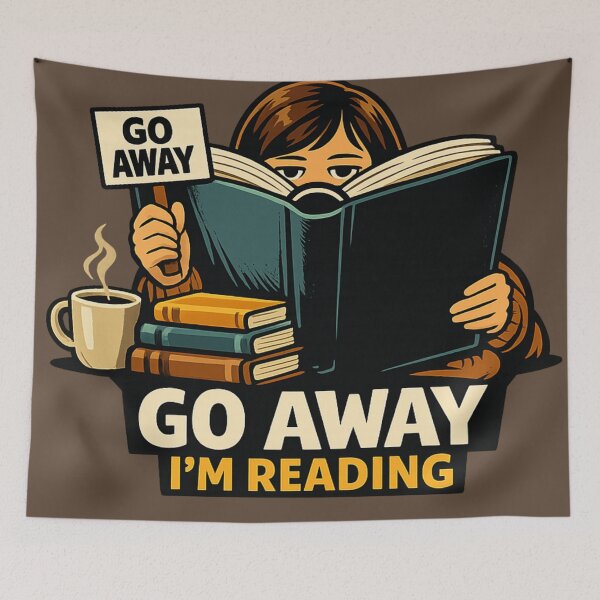 Item preview, Go Away I’m Reading Introvert Book Lover designed and sold by Ora-kuro.