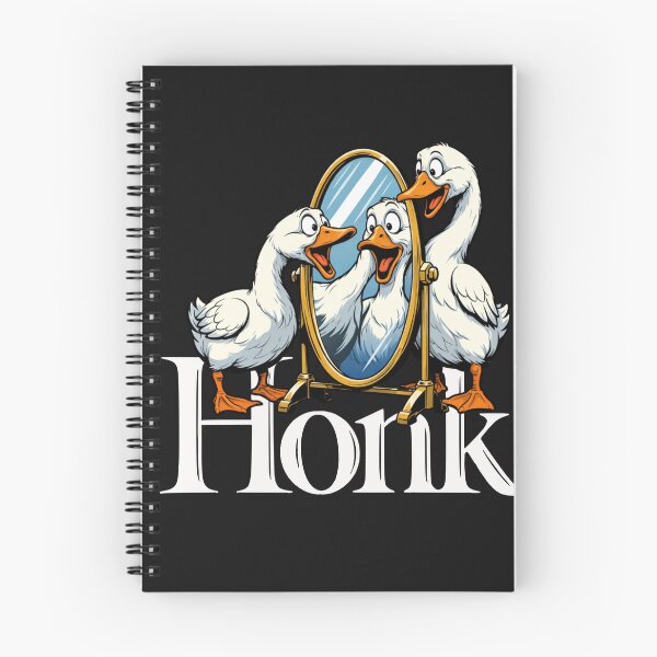 Item preview, Funny Geese Honk Mirror Reflection Design designed and sold by Tsugraf Designs.