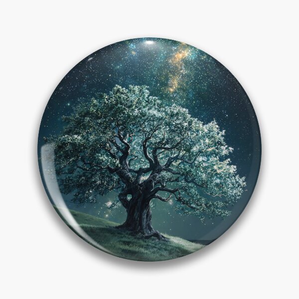 Item preview, Cosmic Tree of Life: Galaxy Night Sky designed and sold by Krasnovaovaova.