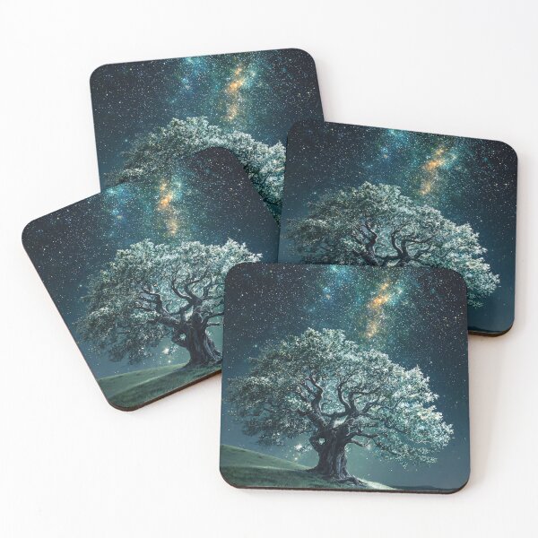 Item preview, Cosmic Tree of Life: Galaxy Night Sky designed and sold by Krasnovaovaova.