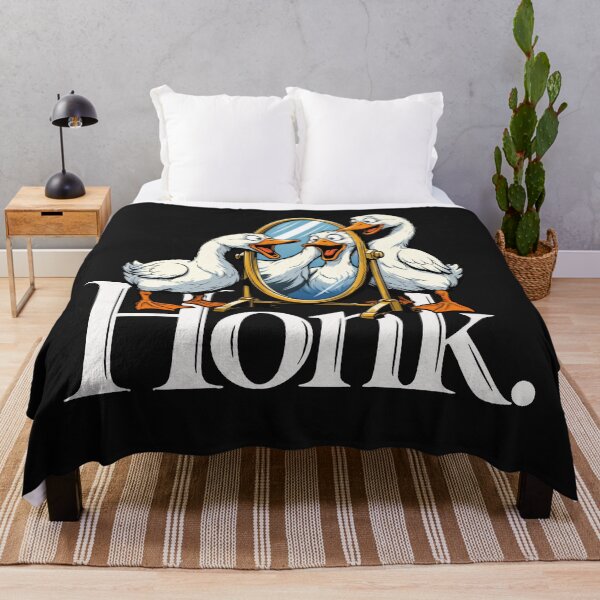 Item preview, Funny Geese Honk Mirror Reflection Design designed and sold by Tsugraf Designs.
