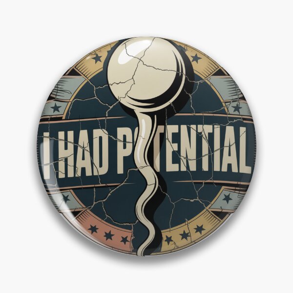 Item preview, Vintage Badge Sperm Cell Retro Emblem Art designed and sold by Bloomkept.