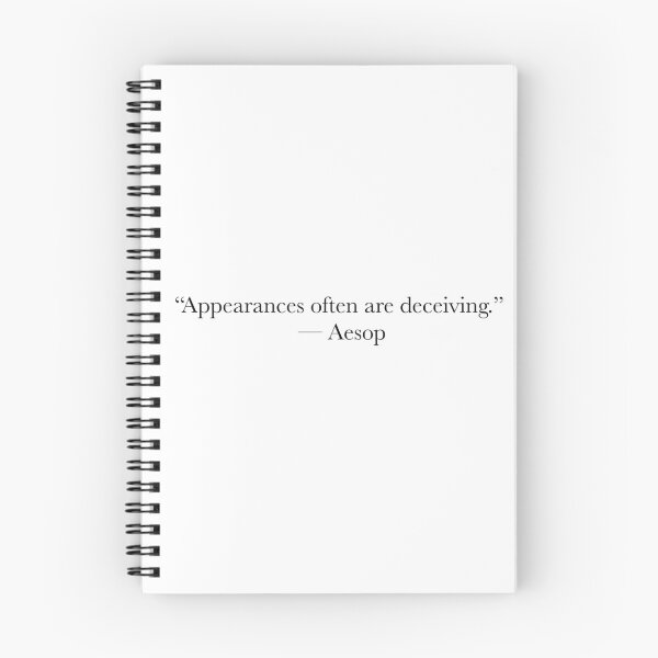 Item preview, Appearances Are Deceiving – Aesop Quote Subtle Truth Design designed and sold by The Prose Atelier.