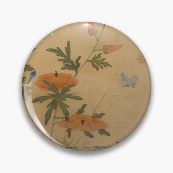 Item preview, Sin Saimdang Daylily and Frog Korean Art Tee designed and sold by MinhwaModern.