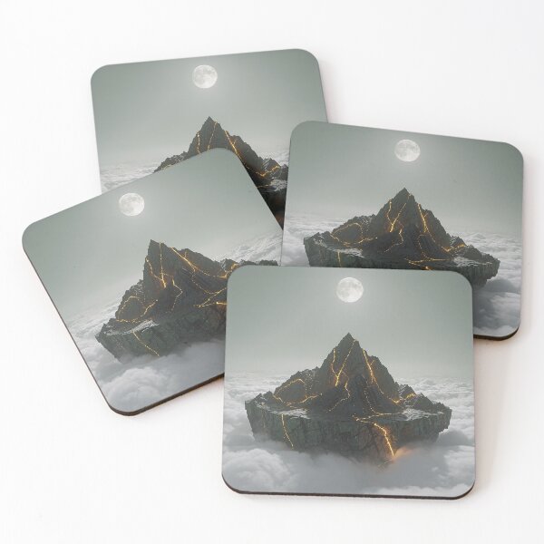 Item preview, Floating Magma Mountain: Celestial Moon Art designed and sold by Krasnovaovaova.
