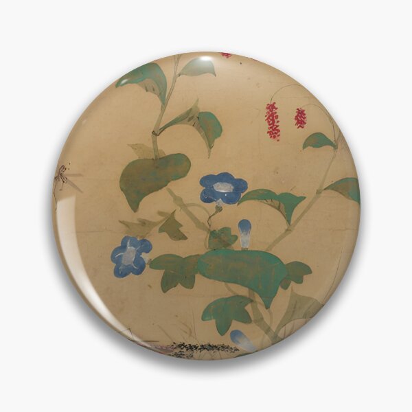Item preview, Sin Saimdang Knotweed and Mantis Korean Art Tee designed and sold by MinhwaModern.