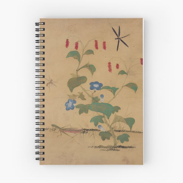 Item preview, Sin Saimdang Knotweed and Mantis Korean Art Tee designed and sold by MinhwaModern.