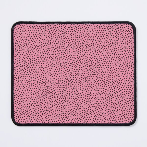 Item preview, Dark chocolate brown hand drawn dots on a raspberry pink background designed and sold by Hanna McCown.