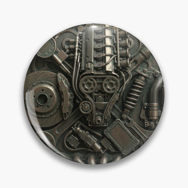 Item preview, Mechanical Soul Automotive Engine Metal Art designed and sold by RoyalDeluxGo.