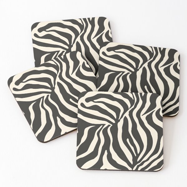 Item preview, Minimal Zebra Flow – Modern Black and White Animal Pattern designed and sold by Hashola Designs.