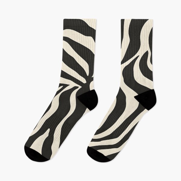 Item preview, Minimal Zebra Flow – Modern Black and White Animal Pattern designed and sold by Hashola Designs.