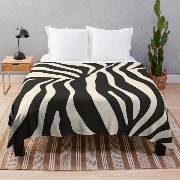 Item preview, Minimal Zebra Flow – Modern Black and White Animal Pattern designed and sold by Hashola Designs.