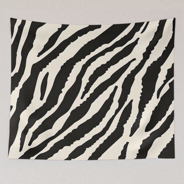 Item preview, Minimal Zebra Flow 2 – Modern Black and White Animal Pattern designed and sold by Hashola Designs.