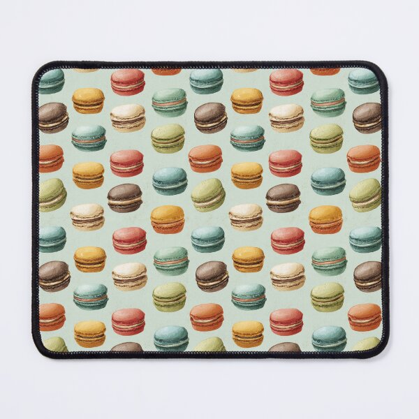 Item preview, Watercolor French Macarons Pastel Dessert Pattern designed and sold by NicolasGlowArt.