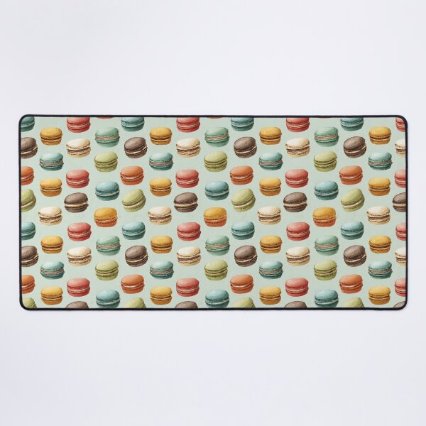 Item preview, Watercolor French Macarons Pastel Dessert Pattern designed and sold by NicolasGlowArt.