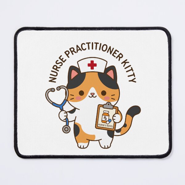 Item preview, Nurse Practitioner Kitty – Cute NP Nurse Cat designed and sold by officinelala.